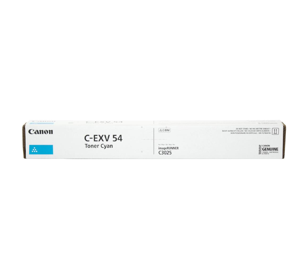 Тонер-картридж Canon iR C3025/3125i C-EXV 54 Cyan/Голубой (8,5k) 