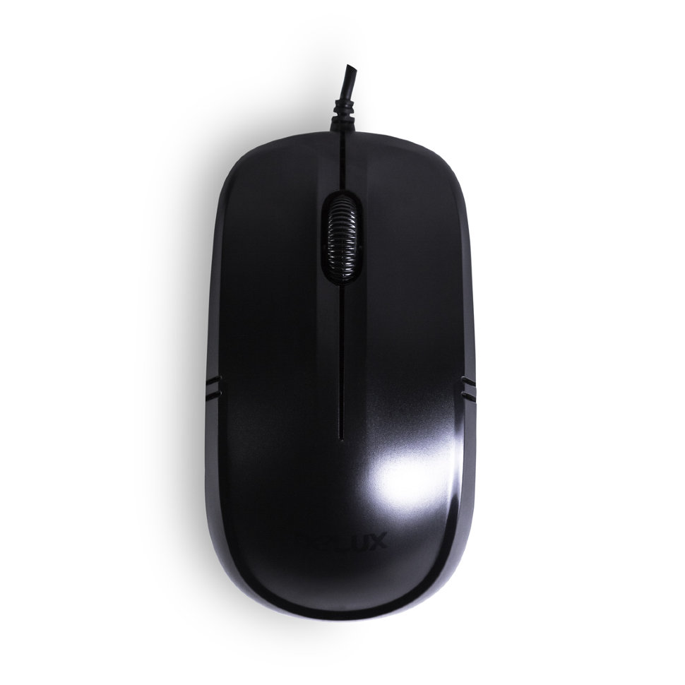 Мышь, Delux, DLM-136OUB, Оптическая, USB, 1000dpi, Длина провода 1,6 м,Чёрная 