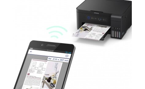 МФУ цветной,струйный Epson L4150 фабрика печати, Wi-Fi, C11CG25403