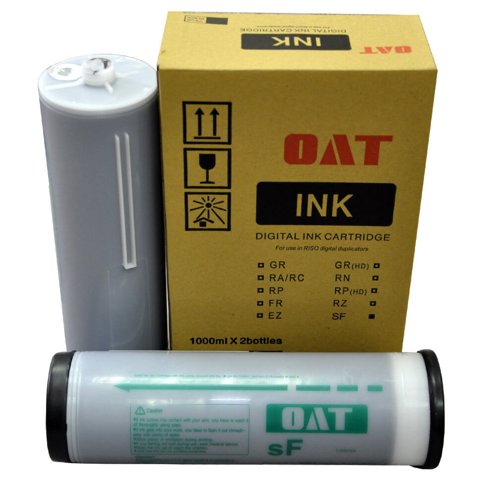Чернила для RISO SF, 1000мл, черные,(OAT)