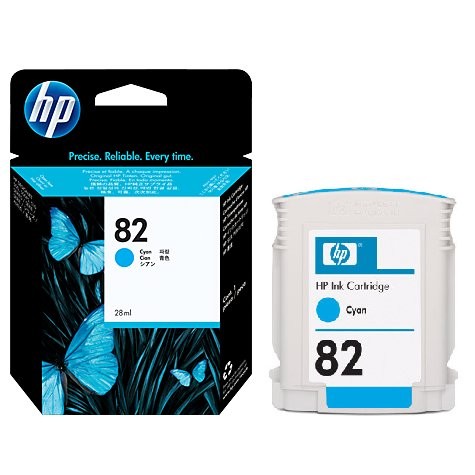 C4911A Картридж HP Cyan №82  DesignJet 500//510/800  (69мл.)  CH566A