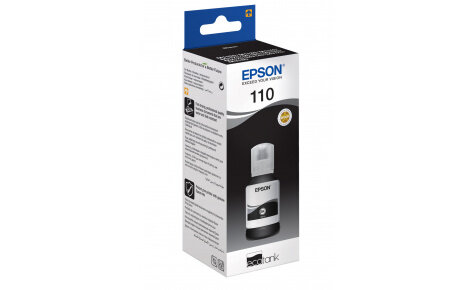 Чернила Epson C13T03P14A 110 EcoTank M1100/M2140/M3170 Black XL pigment (оналог C13T77414A) 