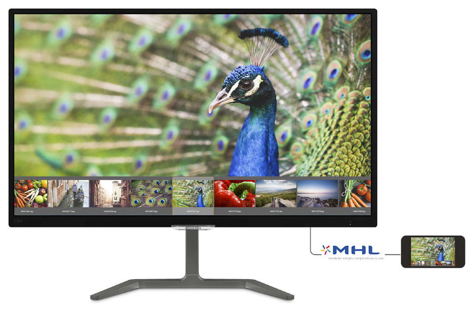 Монитор 27" PHILIPS IPS 276E7QDAB 1920 x 1080 Full HD DVI-D, VGA, HDMI