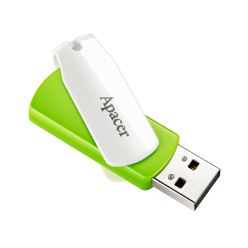 USB Флеш 64GB  3.1 Apacer, AH335, AP64GAH335G-1, Зеленый