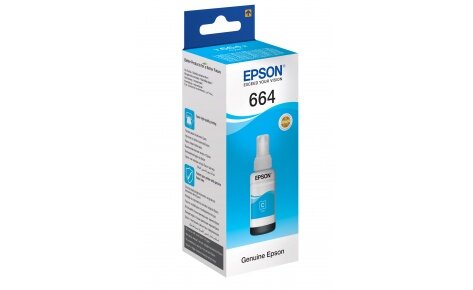 Чернила C13T66424A L100/200/300/400/500/1300/L1455 Cyan ink bottle 70ml