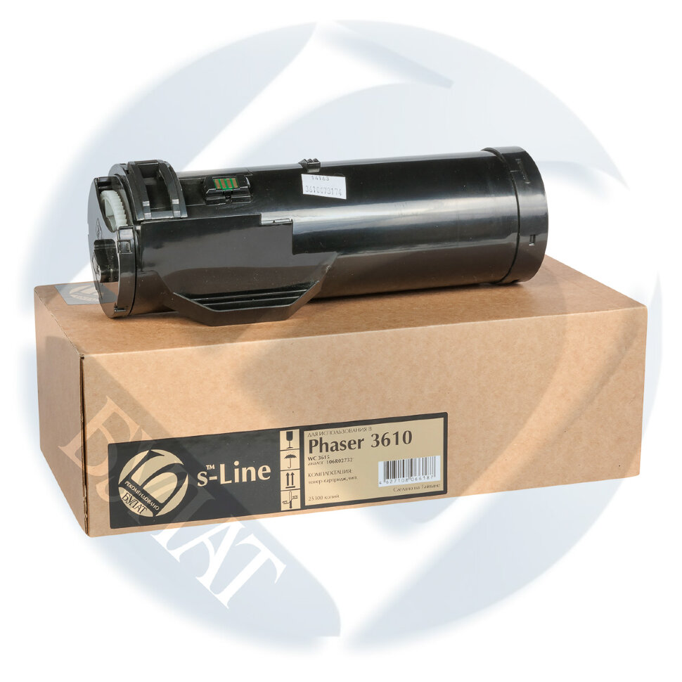 106R02732 Тонер-картридж Xerox Phaser 3610/WorkCentre 3615  (25.3k) БУЛАТ s-Line