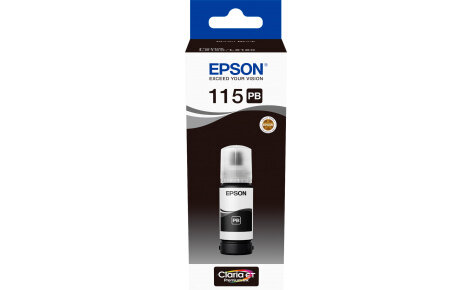 Чернила Epson C13T07D14A 115 EcoTank для L8180 фото-черный 