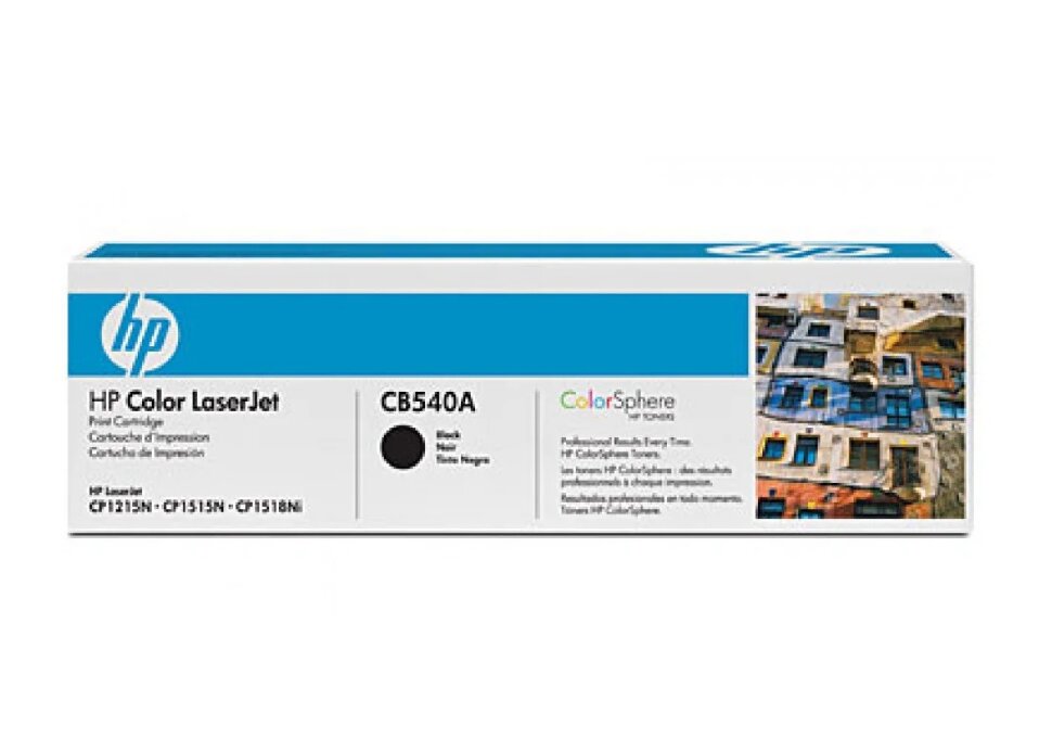 Картридж HP Color LaserJet CP1215/1515n/1518n/CM1312 CB540A Black  ( Оригинал)
