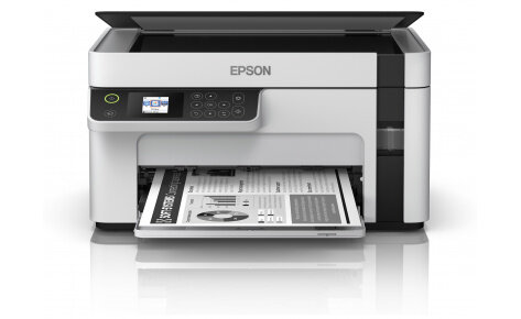 МФУ струйный,монохромный Epson M2120(CIS), A4, принтер:1200х2400dpi, 32стр/мин, копир:600x1200, 17стр/мин, cканер:1200x2400dpi, USB, C11CJ18404
