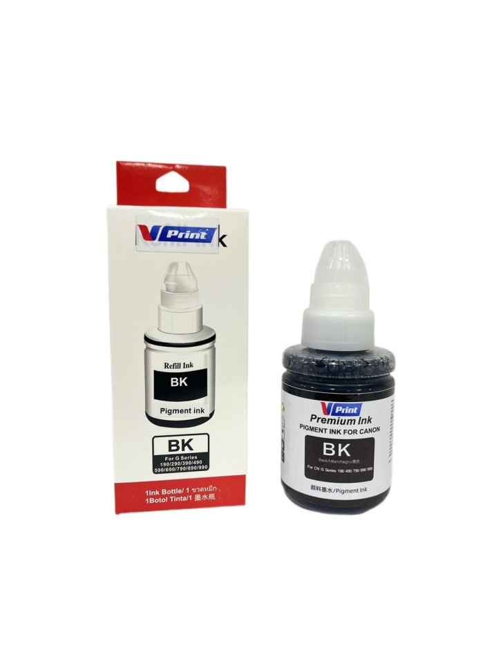 Чернила VPRINT CAN UNIVERSAL ТИП PFI 050 (iP TC20/21 ) Black / Черный 70ml (100) Пигментные для струйных принтеров
