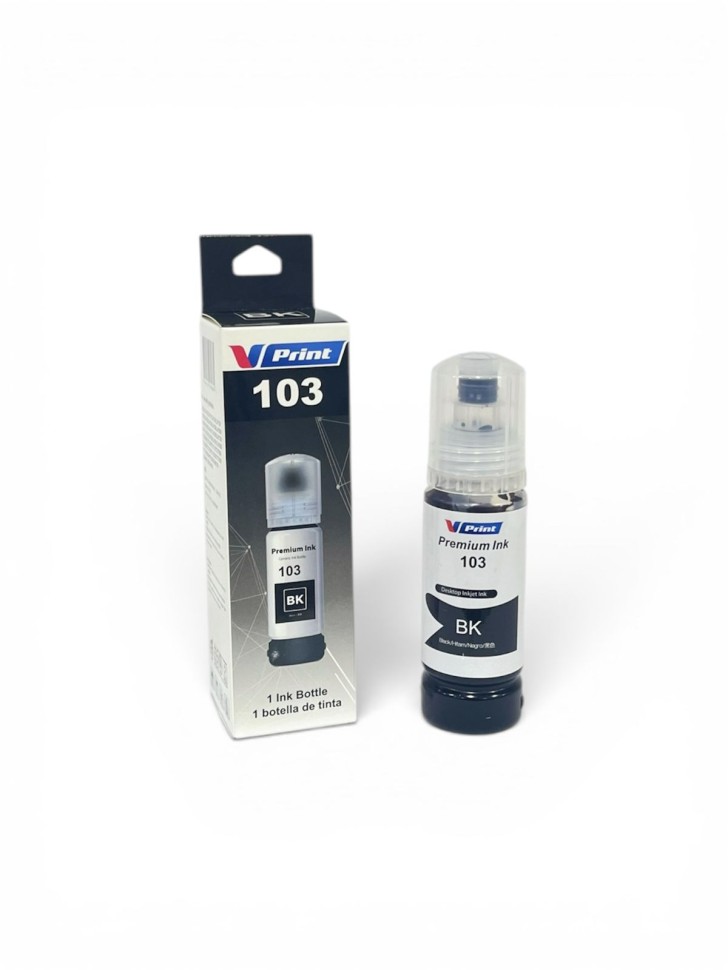 Чернила VPRINT EP UNIVERSAL ТИП 103 (L3100/3150/3160/5190) Black / Черный 70ml (100) 