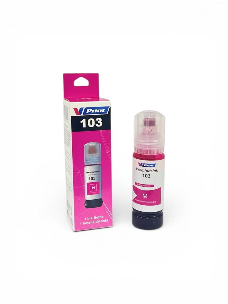 Чернила VPRINT EP UNIVERSAL ТИП 103 (L3100/3150/3160/5190) Magenta / Пурпурный 70ml (100)