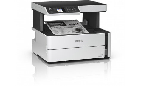 МФУ струйный,монохромный Epson M2140, A4, принтер:1200х2400dpi, 39стр/мин, копир:600x1200, 17стр/мин, cканер:1200x2400dpi, USB, C11CG27405
