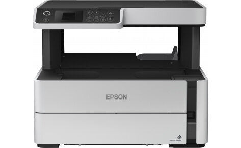 МФУ струйный,монохромный Epson M2140, A4, принтер:1200х2400dpi, 39стр/мин, копир:600x1200, 17стр/мин, cканер:1200x2400dpi, USB, C11CG27405