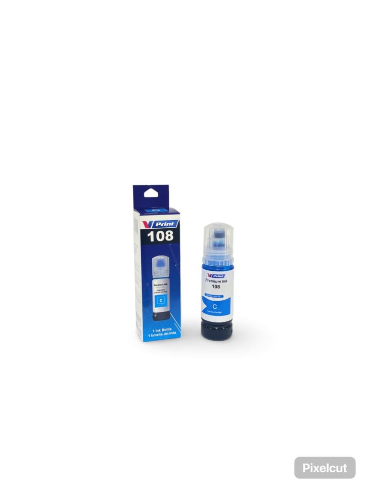 Чернила VPRINT EP UNIVERSAL ТИП 108 (L8050/18050) Cyan / Голубой 70ml (100)