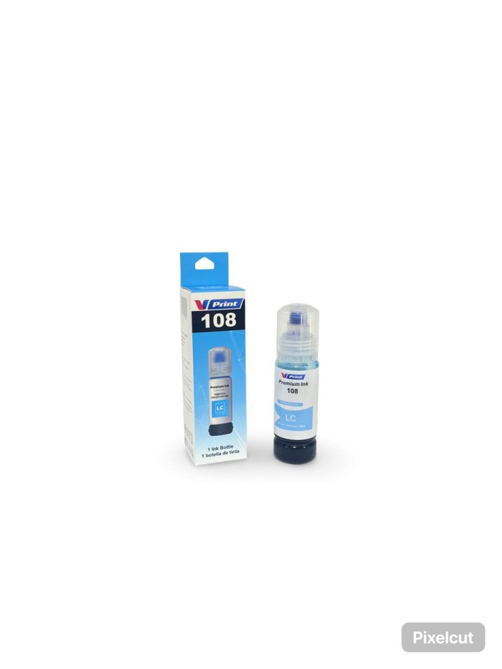 Чернила VPRINT EP UNIVERSAL ТИП 108 (L8050/18050) Light Cyan / Св.Голубой 70ml (100)