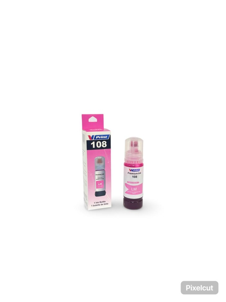 Чернила VPRINT EP UNIVERSAL ТИП 108 (L8050/18050) Light Magenta / Св.Пурпурный 70ml (100)