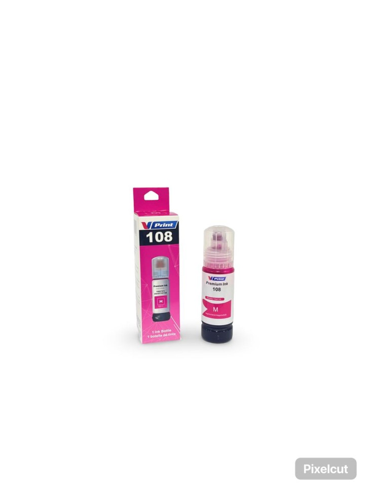 Чернила VPRINT EP UNIVERSAL ТИП 108 (L8050/18050) Magenta / Пурпурный 70ml (100)