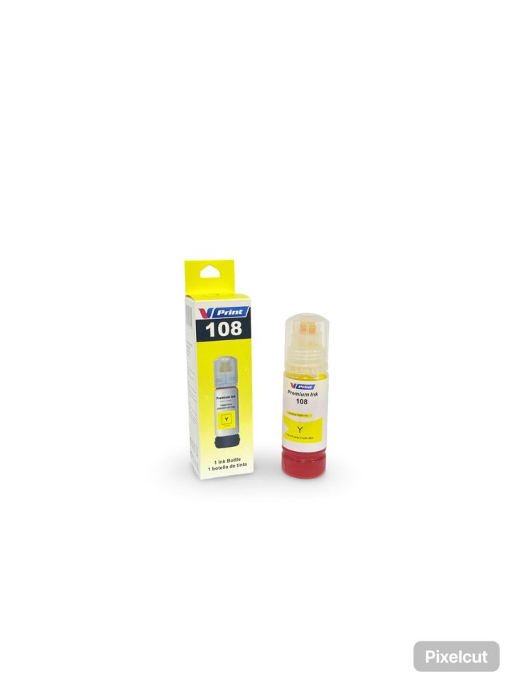 Чернила VPRINT EP UNIVERSAL ТИП 108 (L8050/18050) Yellow / Желтый 70ml (100)