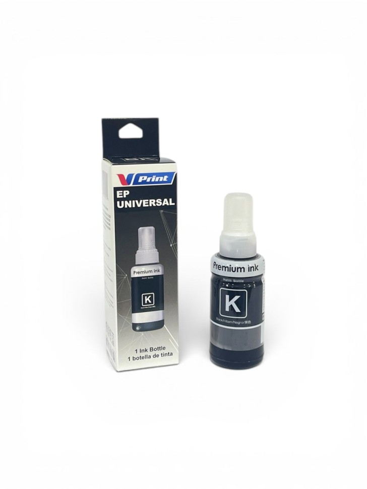 Чернила VPRINT EP UNIVERSAL ТИП 664/673 (L100/800 P50 R270) Black / Черный 70ml (100)