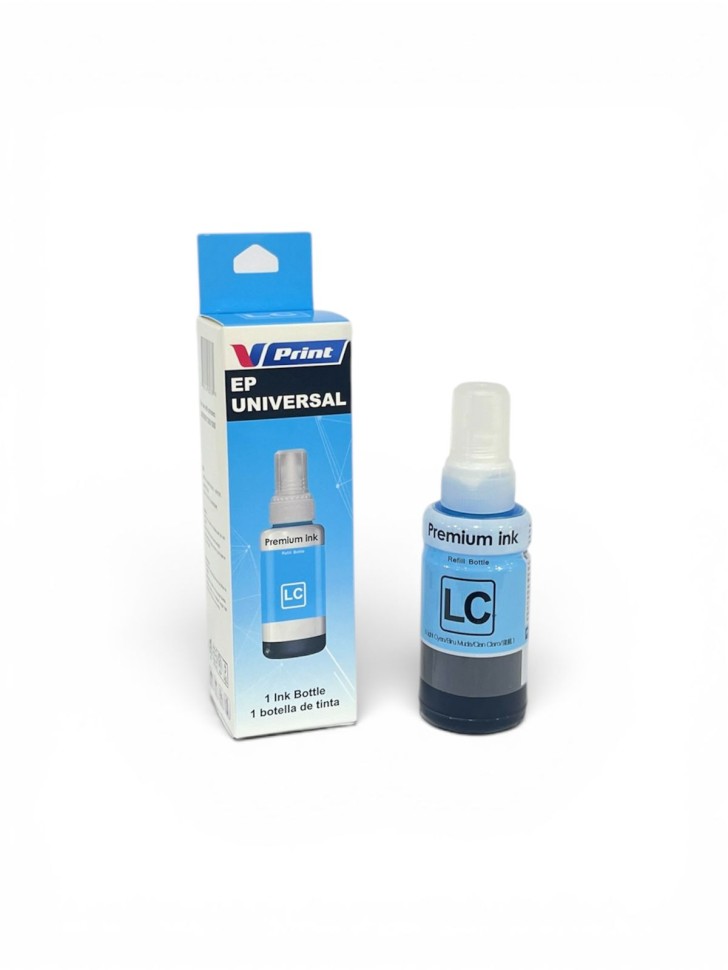 Чернила VPRINT EP UNIVERSAL ТИП 664/673 (L100/800 P50 R270) Light Cyan / Св.Голубой 70ml (100)