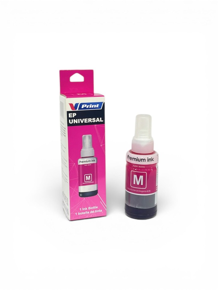 Чернила VPRINT EP UNIVERSAL ТИП 664/673 (L100/800 P50 R270) Magenta / Пурпурный 70ml (100)