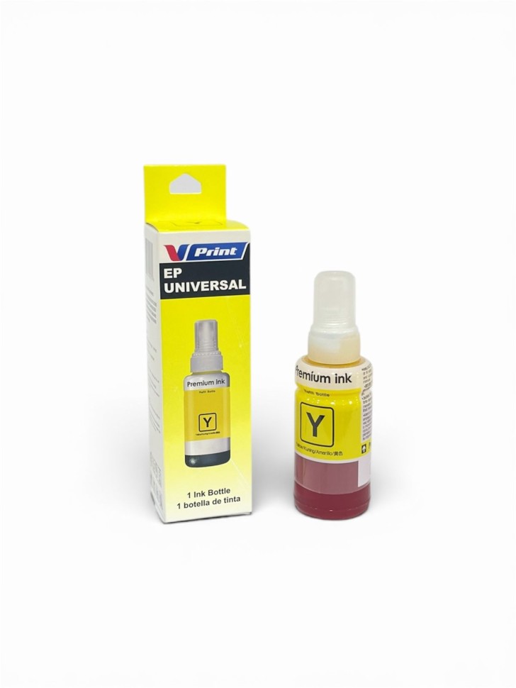 Чернила VPRINT EP UNIVERSAL ТИП 664/673 (L100/800 P50 R270) Yellow / Желтый 70ml (100)