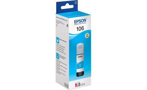 Чернила Epson C13T00R240 106  EcoTank для L7160 голубой