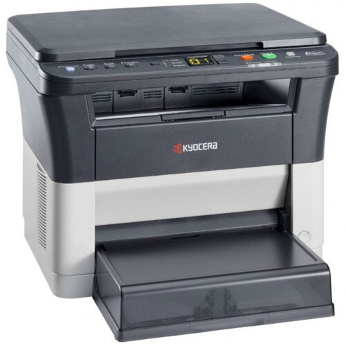 МФУ Kyocera FS-1020MFP (А4, 20 ppm, 1200dpi, 25-400%, 64Mb, USB, цв. сканер, крышка, (+ тонерTK-1110)