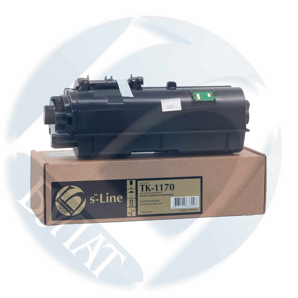 TK-1170 Тонер-картридж Kyocera ECOSYS M2040 (7.2k) (+чип) БУЛАТ e-Line