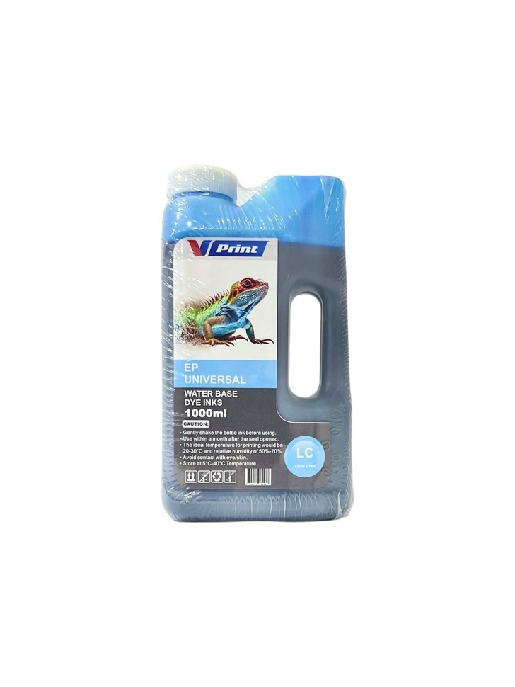 Чернила VPRINT EP UNIVERSAL ТИП 664/673 (L100/800 P50 R270) LIGHT CYAN / Св.Голубой 1L (20)
