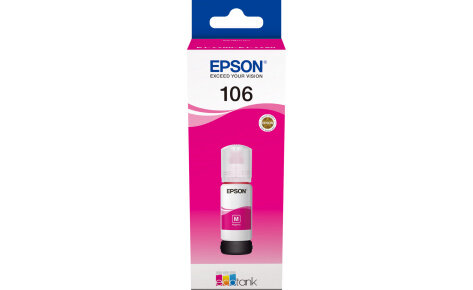 Чернила Epson C13T00R340 106 EcoTank для L7160 пурпурный 