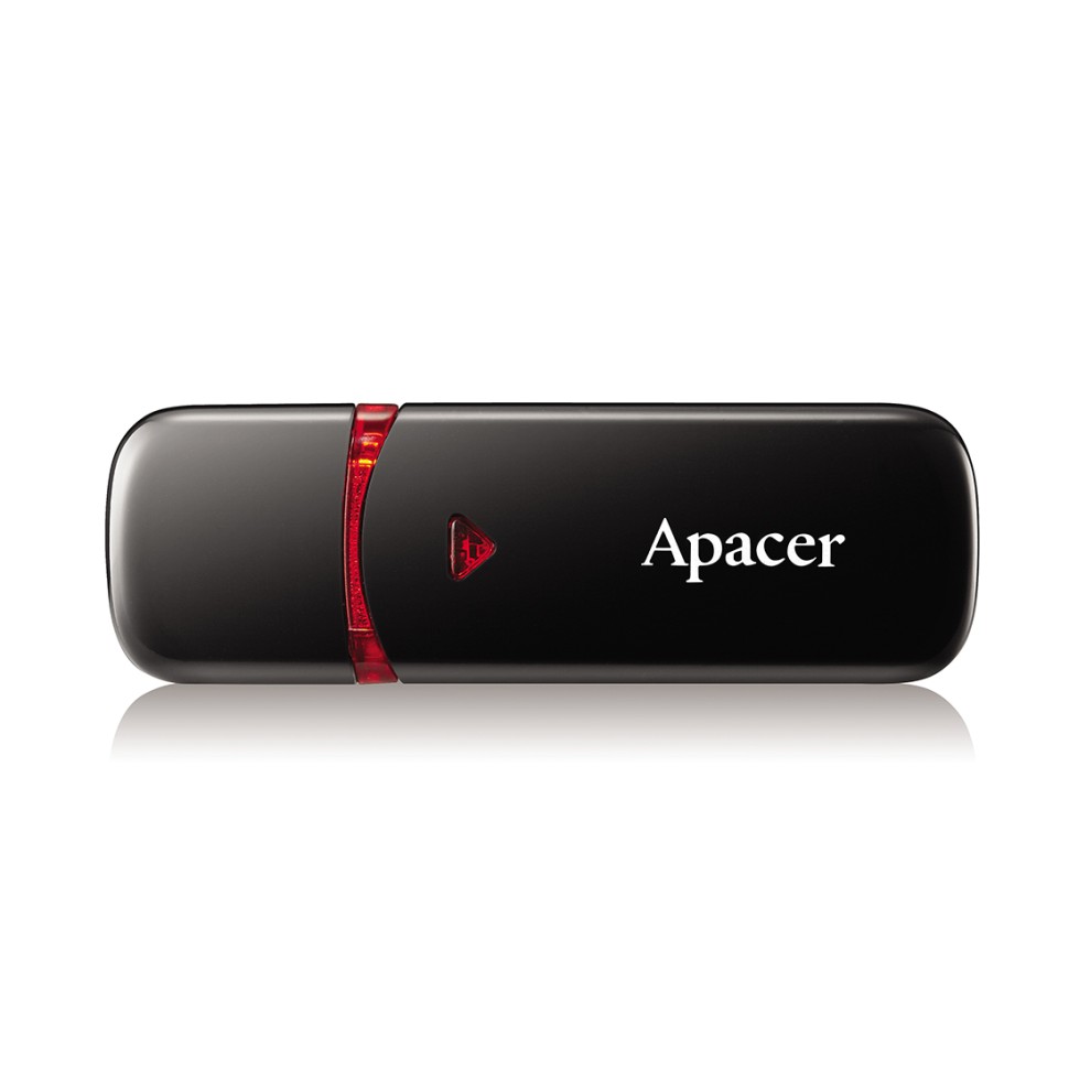 USB Флеш 32GB  2.0 Apacer, AH333, AP32GAH333B-1, Чёрный