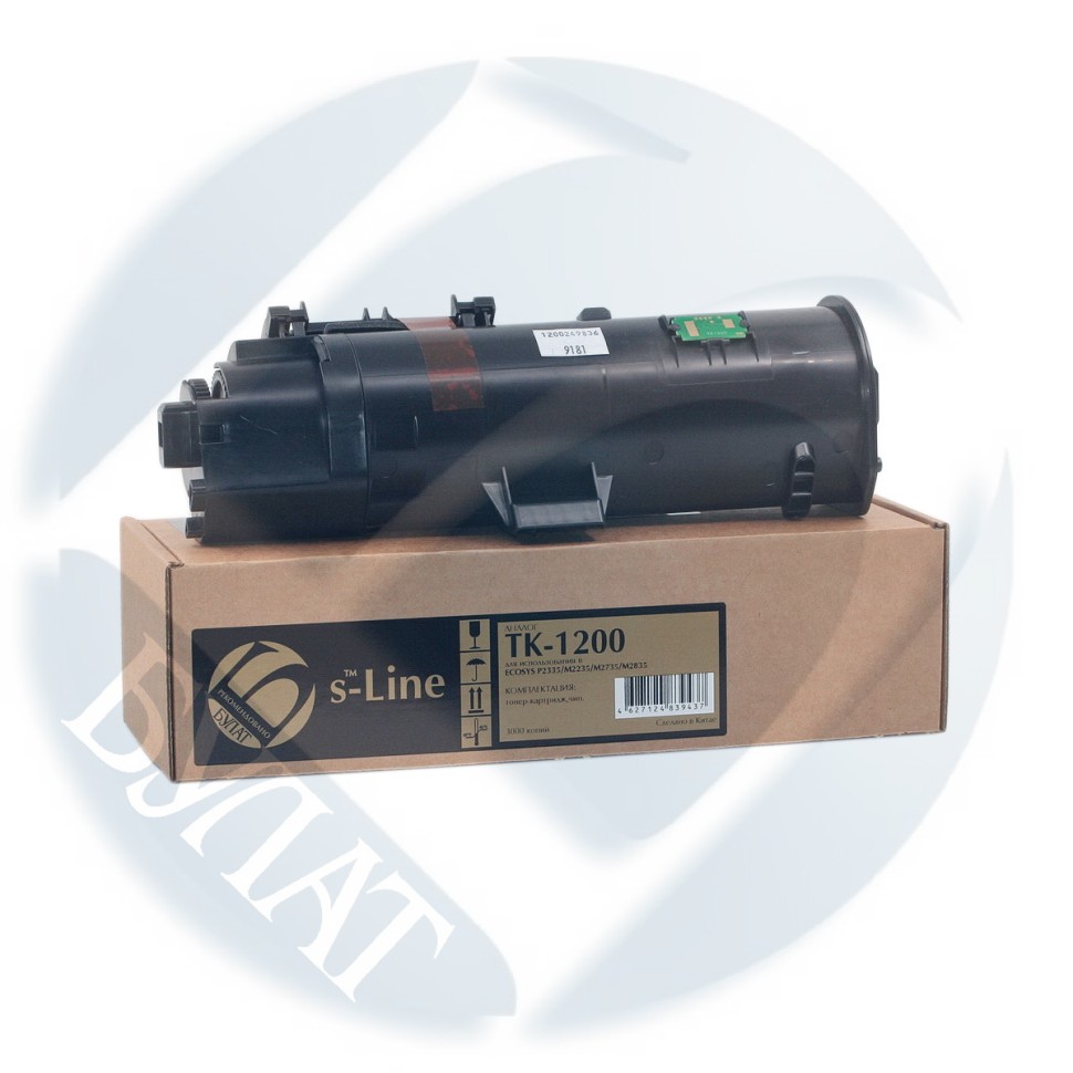 TK-1200 Тонер-картридж Kyocera ECOSYS P2335  (3k) (+чип) БУЛАТ e-Line