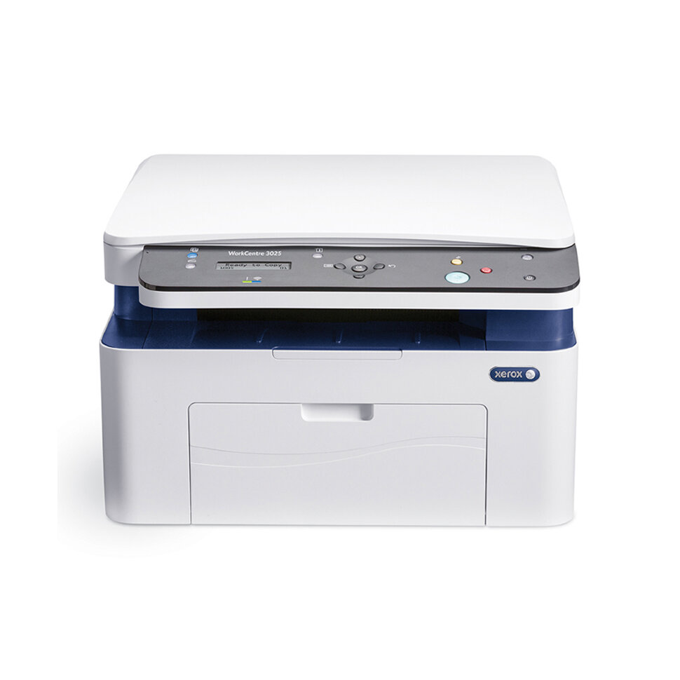МФУ XEROX WorkCentre 3025BI, A4, Лазерное, 20 стр/мин, P/C/S, Нагрузка (max) 15K в месяц, Platen cover,  128MB, GDI, USB 2.0, Wi-Fi