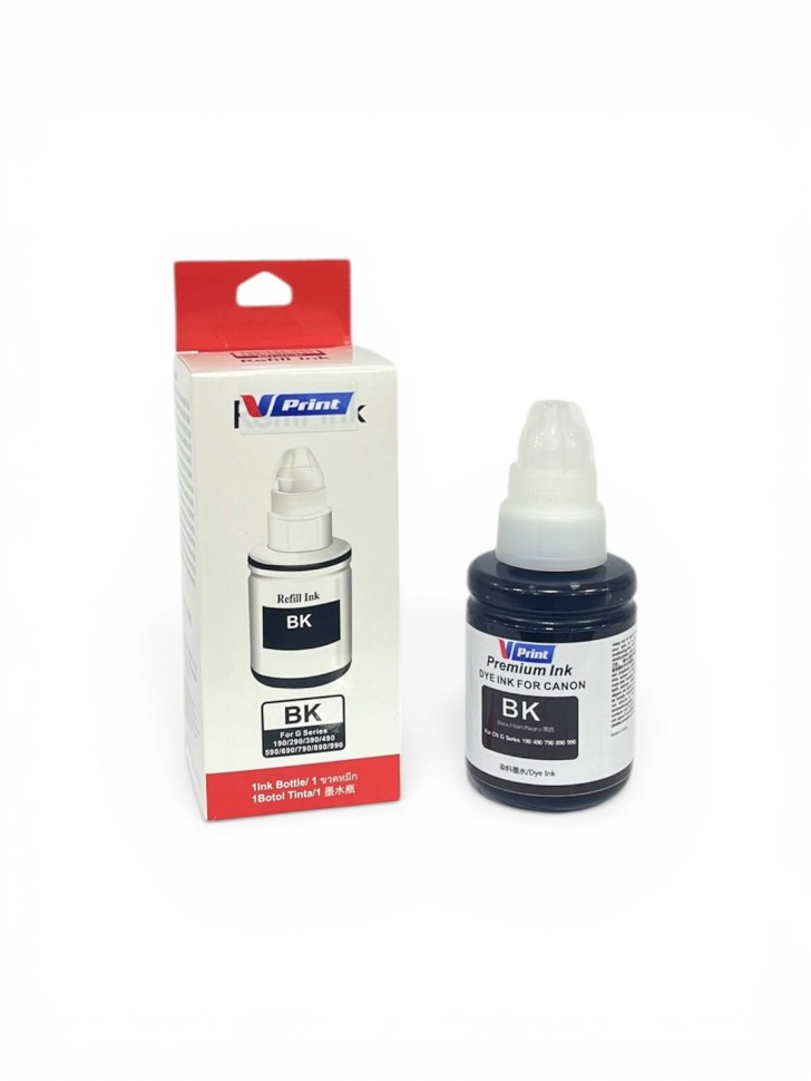 Чернила VPRINT CAN UNIVERSAL ТИП GL490 (G1400/3400/4410 ) Black / Черный 135ml (100)