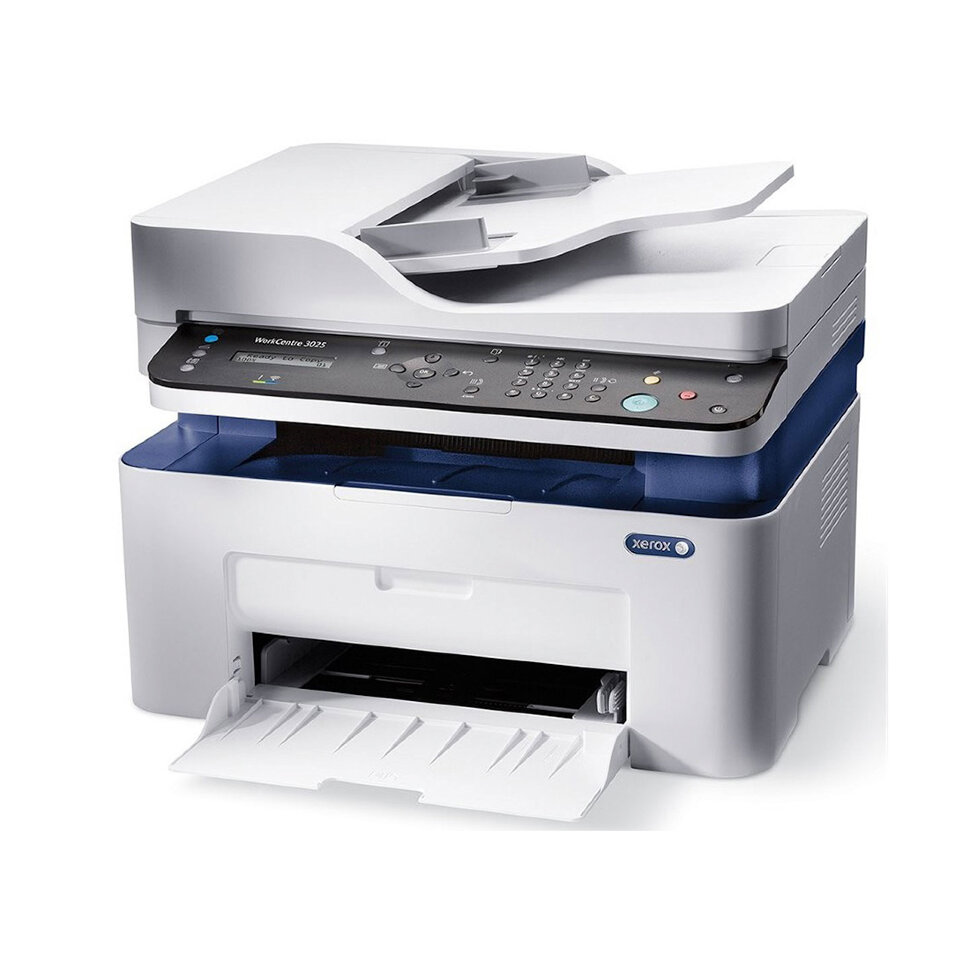 МФУ XEROX WorkCentre 3025NI, A4, Лазерное, 20 стр/мин, P/C/S/F, Нагрузка (max) 15K в месяц, 40-sheet ADF, 150+1 стр., , 10/100 Ethernet, Wi-Fi
