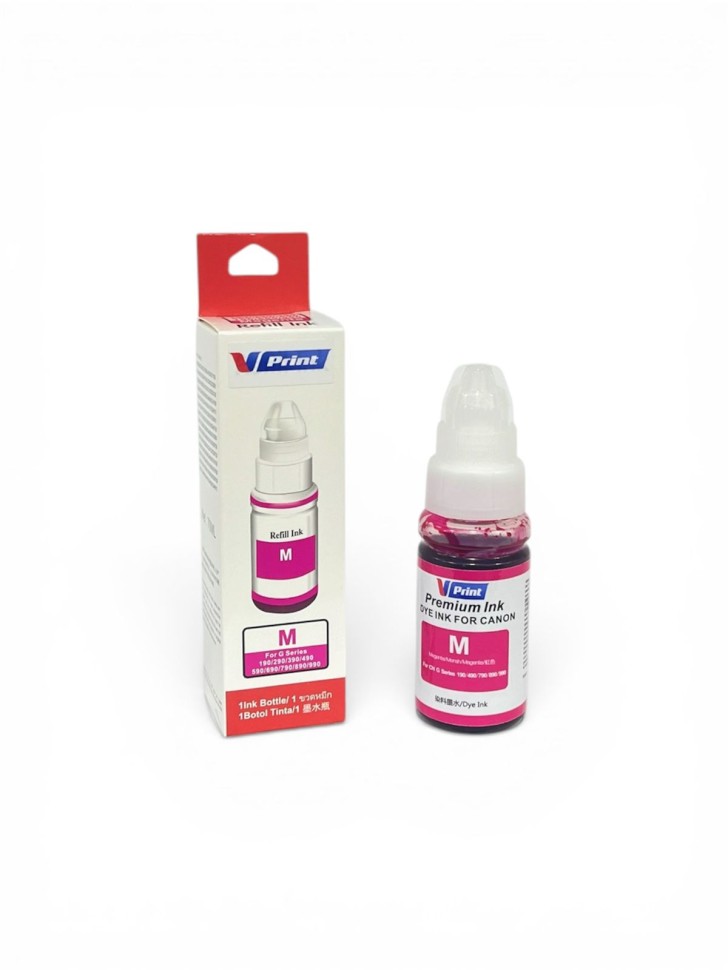 Чернила VPRINT CAN UNIVERSAL ТИП GL490 (G1400/3400/4410 ) Magenta / Пурпурный 70ml (100)