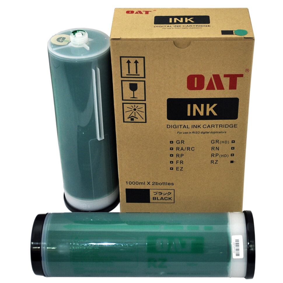 Чернила для RISO RZ/EZ/MZ 1000мл,зеленые (OAT)